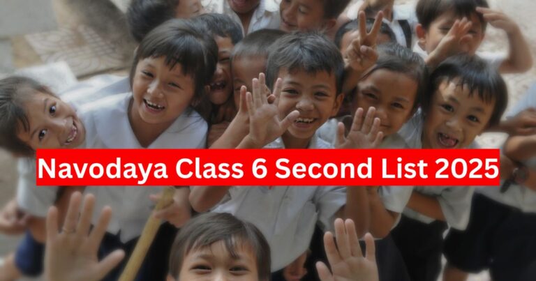 Navodaya Class 6 Second List 2025