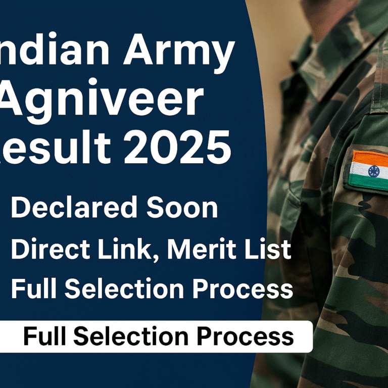 Indian Army Agniveer Results Live Updates