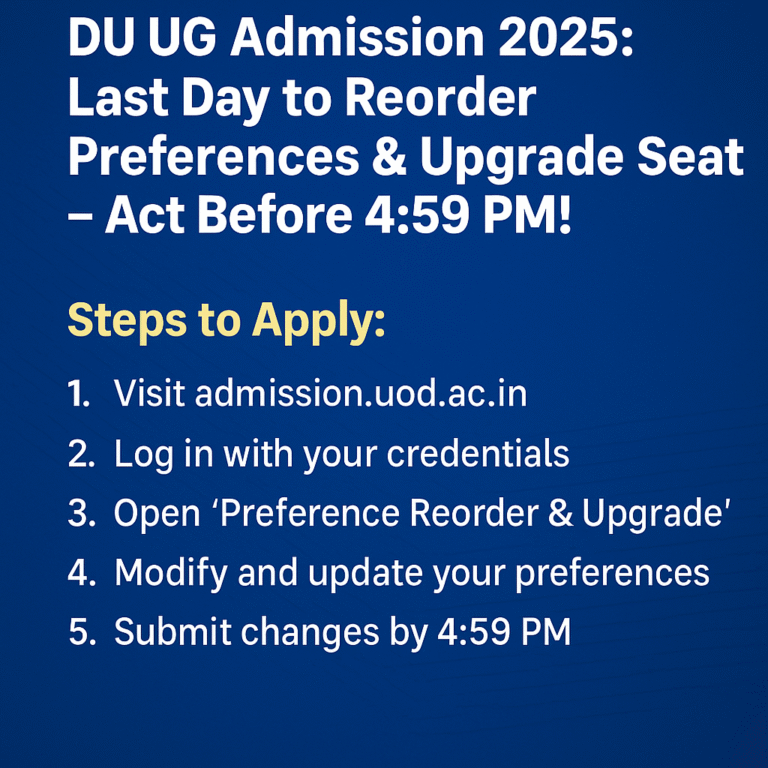 DU UG Admission 2025